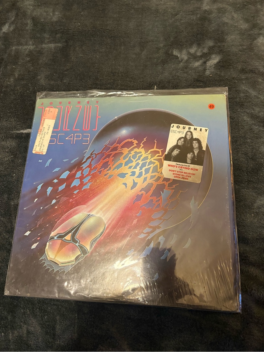 JOURNEY ESCAPE Vinyl Record - Blue Multicolor Cover